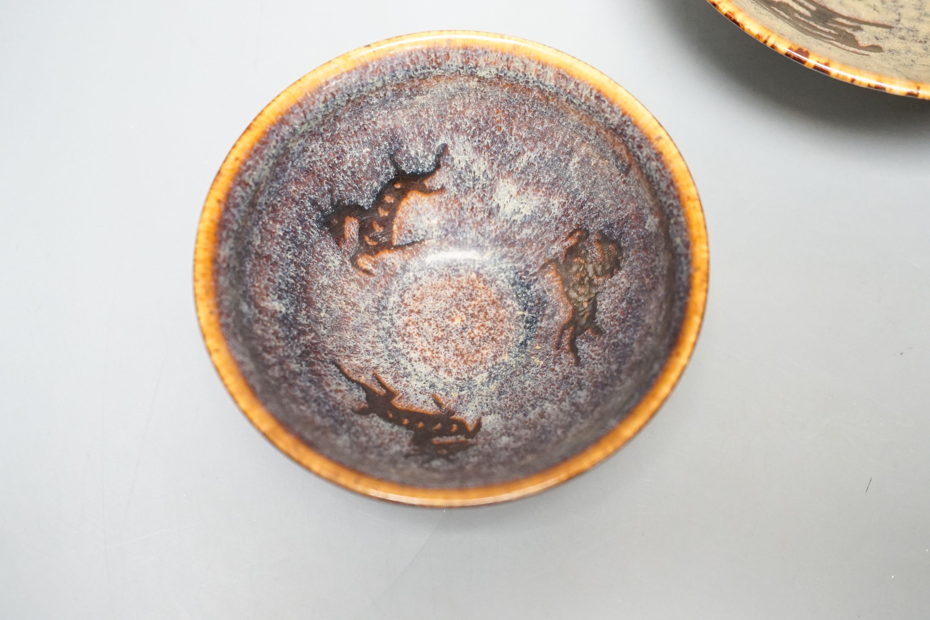 Three Chinese Jizhou style paper cut bowls
